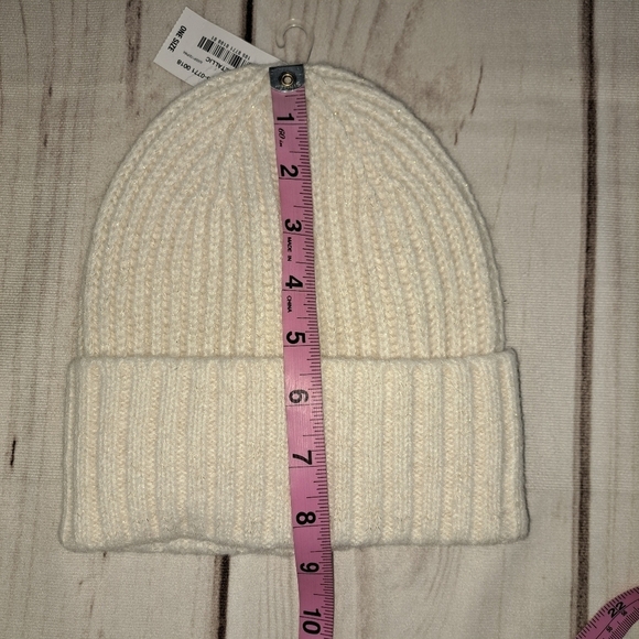 3 FOR 12 SALE Mix It Cream Metallic Beanie Cap Hat - Picture 5 of 10